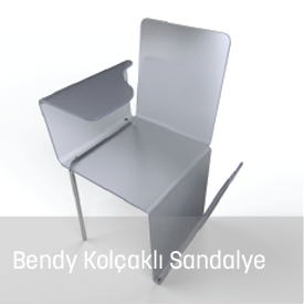 Bendy kolçaklı sandalye