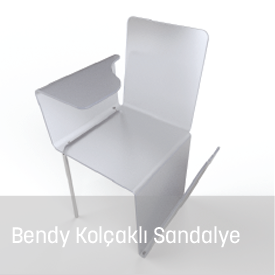 Bendy kolçaklı sandalye